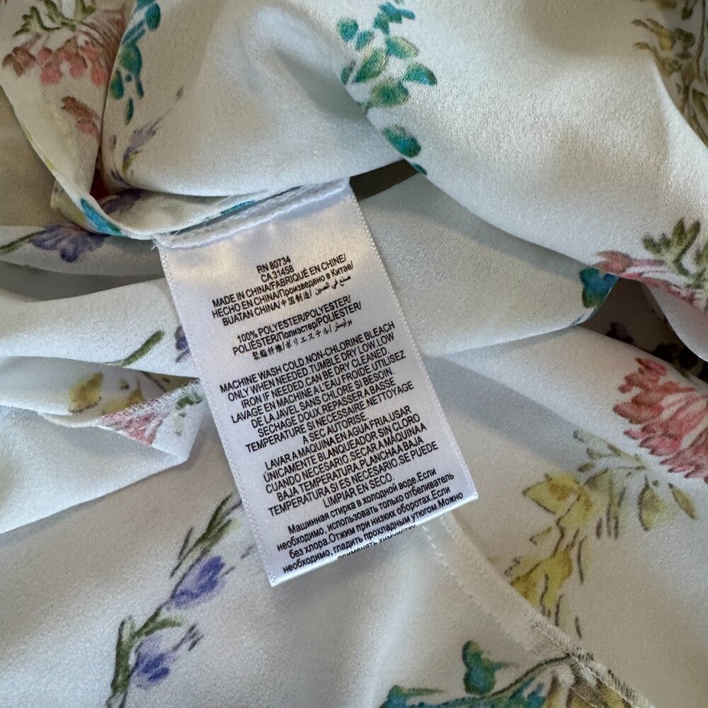 BCBGMaxAzria Floral Ruffle Top - Picture 8 of 10